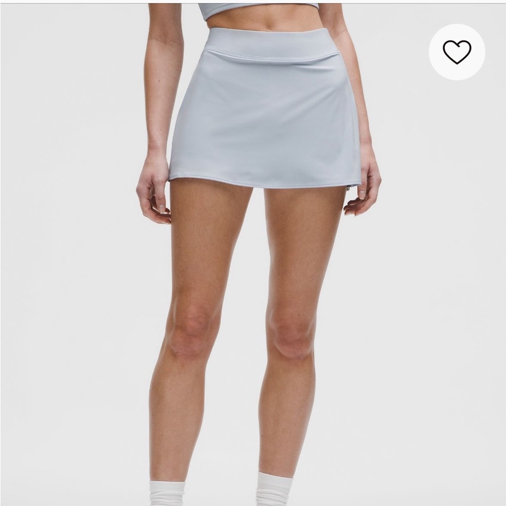 lululemon athletica Light Gray Athletic Mini Skirt - Picture 3 of 9